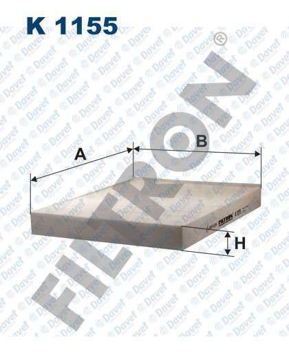 FILTRON K1155 Polen Filtresi Transporter T5 03> Touareg 04-10 Q7 10>-Amarok 10>